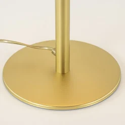 Straluma Stijlvolle tafellamp mat goud met wit glas><noscript><img width=