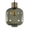 Straluma Stijvolle hanglamp smoke glas met bronzen fitting> Eetkamerverlichting|Hanglampen