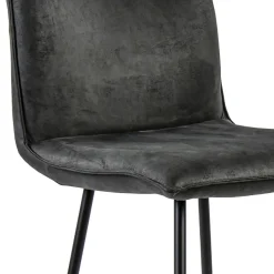 Straluma Stoere barkruk met bull lederen zitting antraciet><noscript><img width=