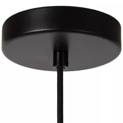 Straluma Stoere hanglamp zwart met mat zwart glas></noscript> Eetkamerverlichting|Hanglampen