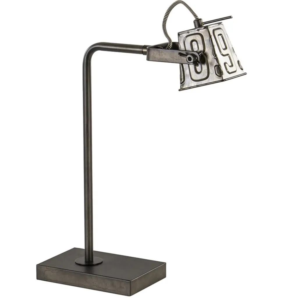Straluma Stoere industriele tafel/bureaulamp black steel> Bureaulampen|Leeslampen