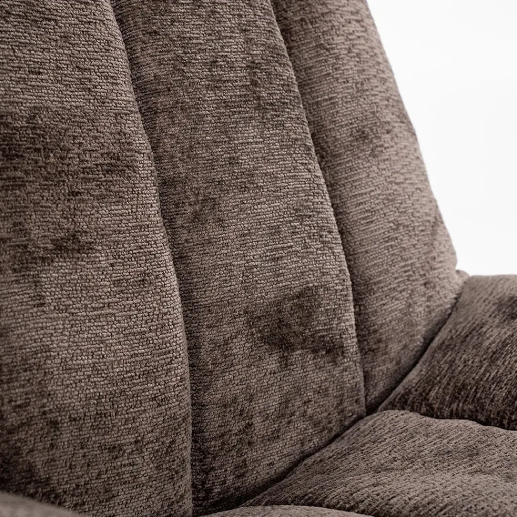 Straluma Stoffen fauteuil Derby bruin draaibaar> Fauteuils