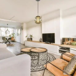 Straluma Strak klassieke hanglamp amber glas met messing 20 cm></noscript> Woonkamerlampen|Slaapkamerlampen