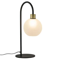 Straluma Strak klassieke tafellamp zwart met opaal glas> Tafellampen|Luxe Verlichting