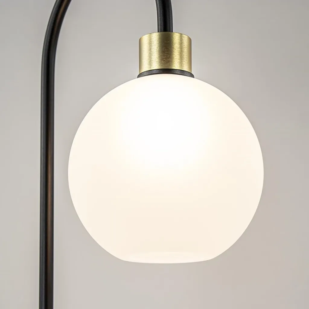 Straluma Strak klassieke tafellamp zwart met opaal glas> Tafellampen|Luxe Verlichting