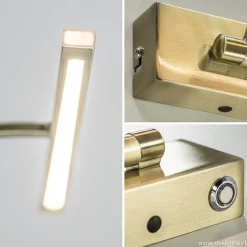 Straluma Strak klassieke wandlamp brons dimbaar LED></noscript> Wandlampen|Kantoorverlichting