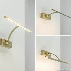 Straluma Strak klassieke wandlamp brons dimbaar LED></noscript> Wandlampen|Kantoorverlichting