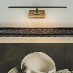 Straluma Strak klassieke wandlamp brons dimbaar LED></noscript> Wandlampen|Kantoorverlichting