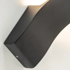 Straluma Strakke design LED buitenlamp zwart wand></noscript> Wandlampen|Buitenlampen
