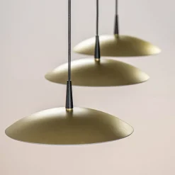 Straluma Strakke 3-lichts hanglamp LED mat zwart/mat goud><noscript><img width=