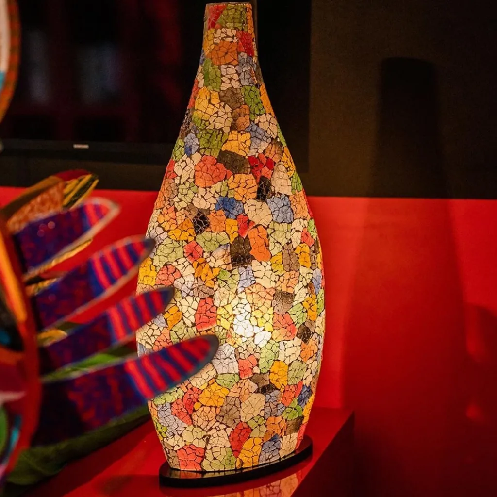 Straluma Tafellamp / vaaslamp gerecycled glas> Woonkamerlampen|Slaapkamerlampen