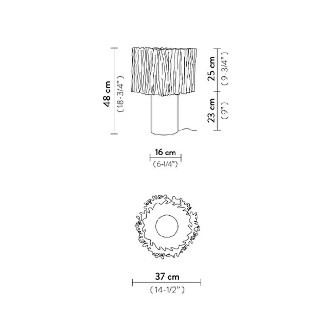 Straluma Tafellamp Accordéon 48x37cm prisma/wit> Tafellampen|Design Verlichting
