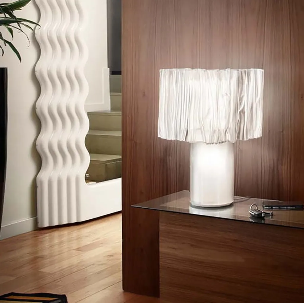 Straluma Tafellamp Accordéon 48x37cm prisma/wit> Tafellampen|Design Verlichting