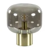 Straluma Tafellamp Arturan brons met smoke glazen kap> Light and Living|Woonkamerlampen