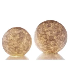 Straluma Tafellamp ball 30 cm rond creme schelpen></noscript> Schelpenlampen|Woonkamerlampen