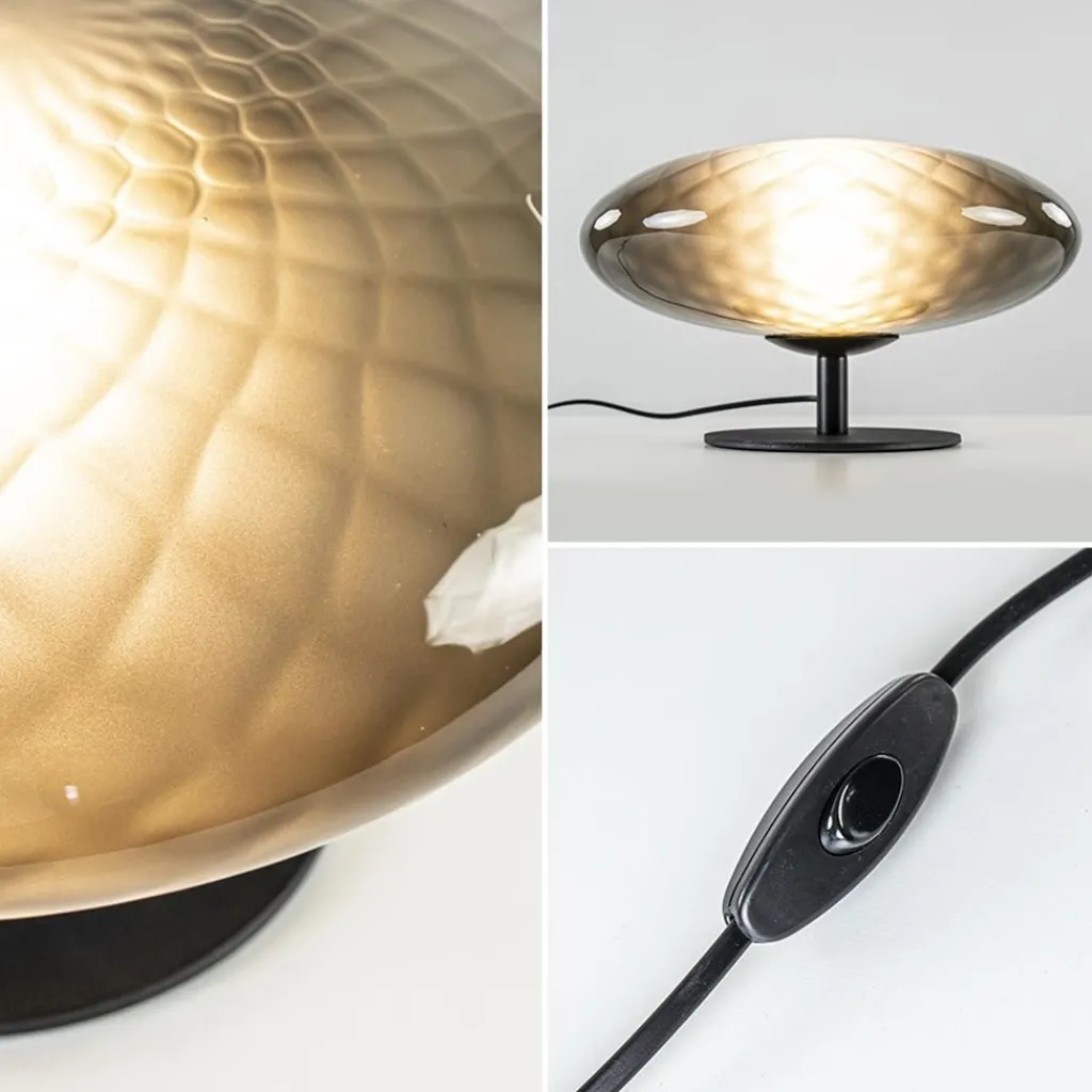 Straluma Tafellamp Bottega 40 zwart/smoke glas> Tafellampen|Design Verlichting