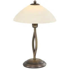 Straluma Tafellamp Capri brons/Glas> Nachtkastlampen|Woonkamerlampen