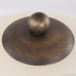 Straluma Tafellamp Capri brons/Glas></noscript> Nachtkastlampen|Woonkamerlampen