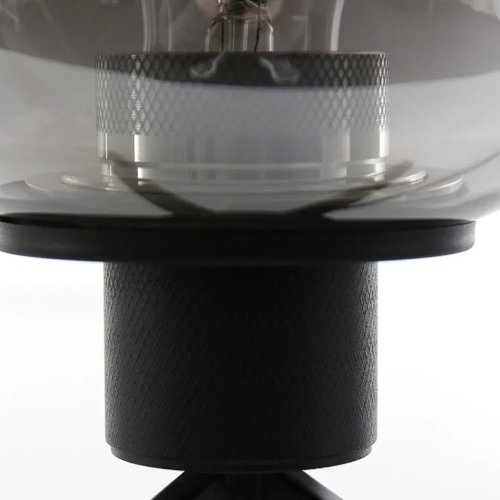 Straluma Tafellamp driepoot kegel smoke glas> Driepoot lampen|Woonkamerlampen