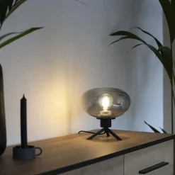 Straluma Tafellamp driepoot ufo smoke glas><noscript><img width=