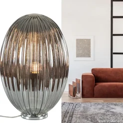 Straluma Tafellamp Egg Rib smoke glas></noscript> Tafellampen|Luxe Verlichting