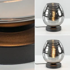 Straluma Tafellamp Fantasy laag zwart + smoke glas></noscript> Tafellampen|Industriële Verlichting