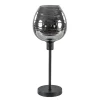 Straluma Tafellamp Fantasy op stang zwart + smoke glas> Tafellampen|Luxe Verlichting