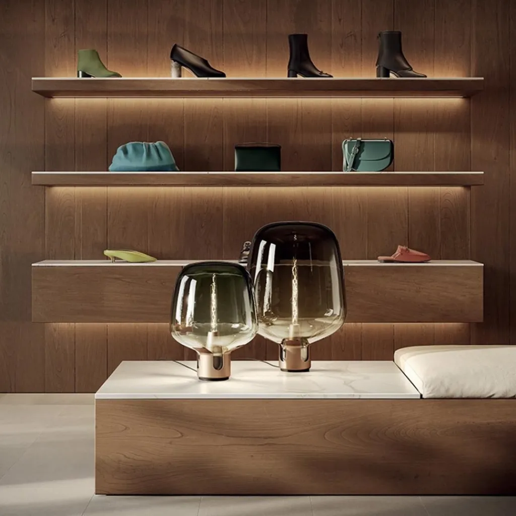 Straluma Tafellamp Flar medium champagne/honey> Tafellampen|Design Verlichting