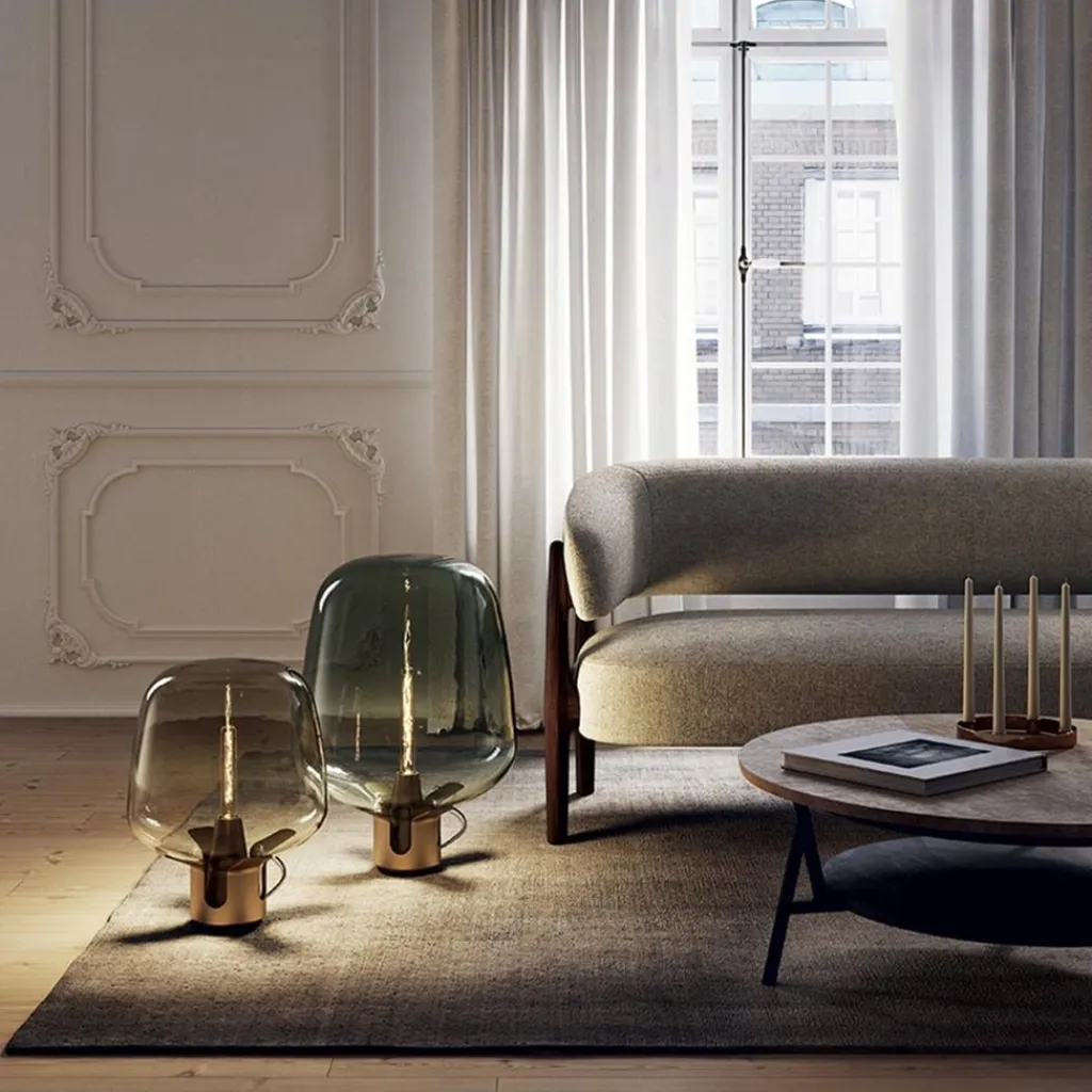 Straluma Tafellamp Flar medium champagne/honey> Tafellampen|Design Verlichting