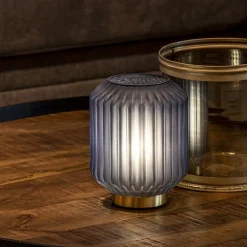 Straluma Tafellamp Ivot op batterij mat blauw klein></noscript> Tafellampen|Light and Living