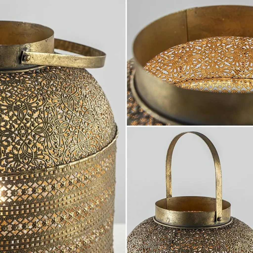 Straluma Tafellamp lantaarn goud groot Oriental> Woonkamerlampen|Slaapkamerlampen