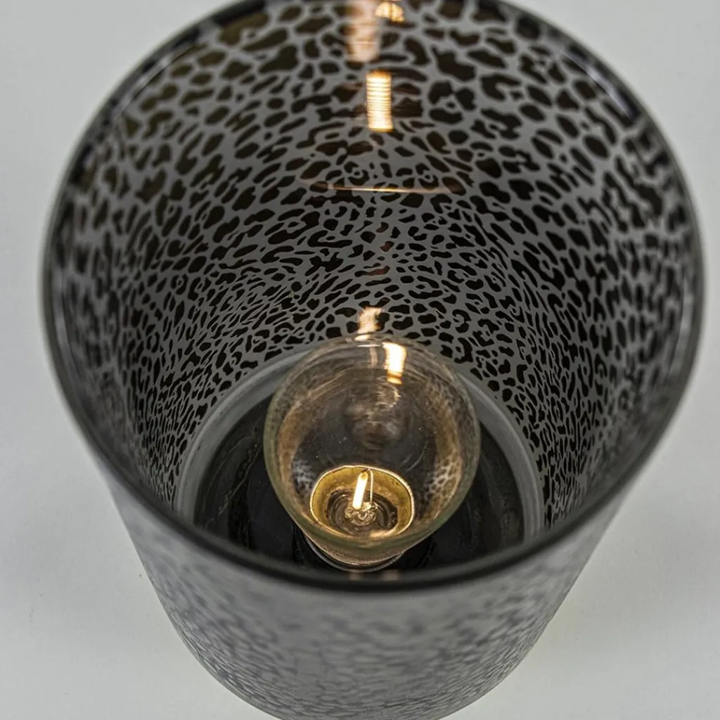 Straluma Tafellamp Leopard op batterij donker grijs met goud> Tafellampen|Light and Living