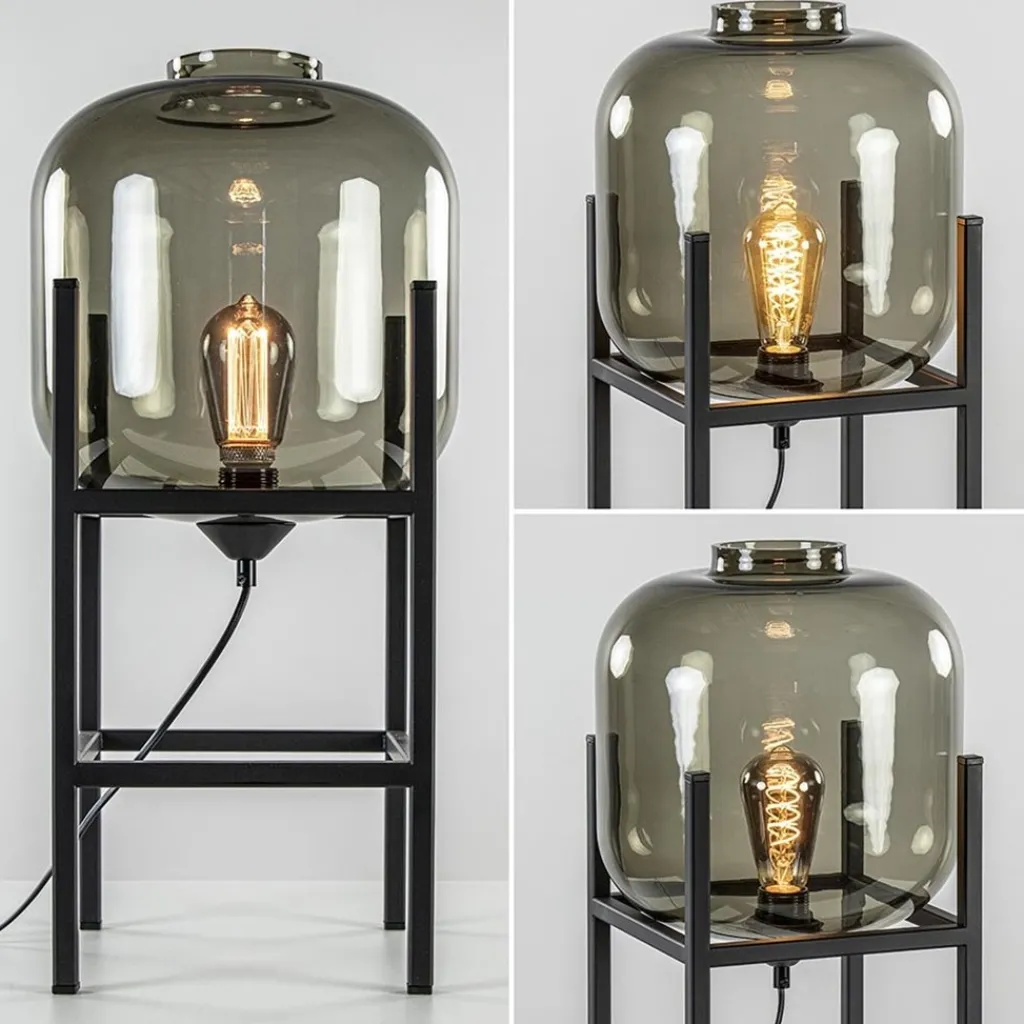 Straluma Tafellamp Lett frame zwart/smoke glas> Tafellampen|Design Verlichting