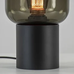 Straluma Tafellamp Lett zwart + smoke glas 13cm><noscript><img width=