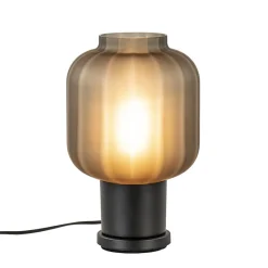 Straluma Tafellamp Lett zwart met mat smoke glas> Tafellampen|Design Verlichting
