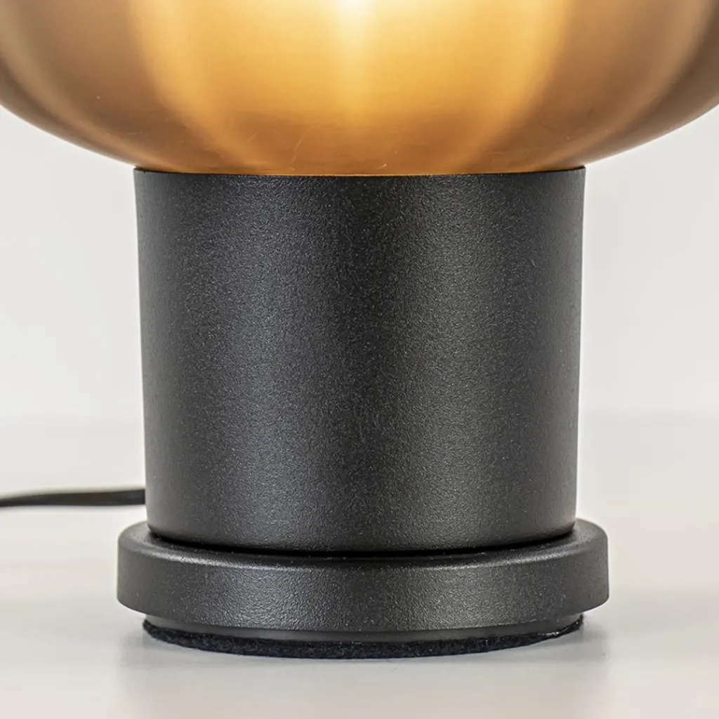 Straluma Tafellamp Lett zwart met mat smoke glas> Tafellampen|Design Verlichting