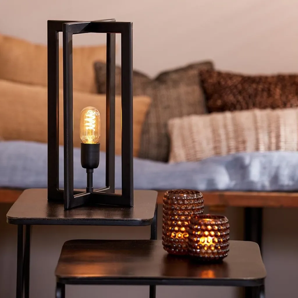 Straluma Tafellamp Mace 40cm zwart> Tafellampen|Light and Living