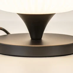 Straluma Tafellamp mat zwart met wit glas><noscript><img width=