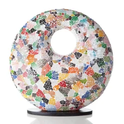 Straluma Tafellamp met gat multicolor mozaic> Woonkamerlampen|Slaapkamerlampen