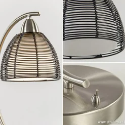 Straluma Tafellamp met zwarte draad kap></noscript> Draadlampen|Woonkamerlampen