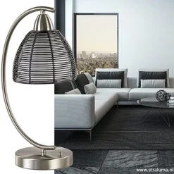 Straluma Tafellamp met zwarte draad kap></noscript> Draadlampen|Woonkamerlampen