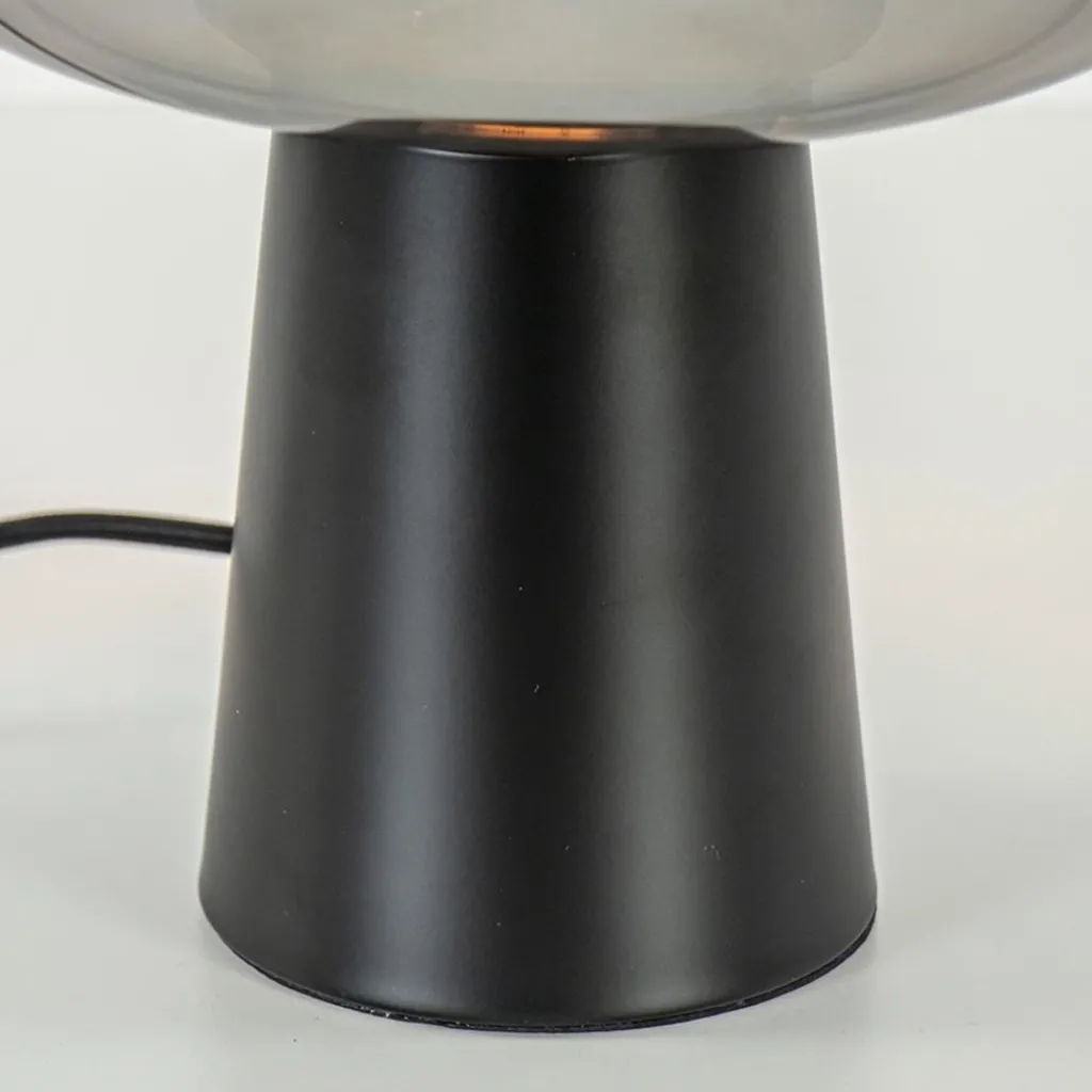 Straluma Tafellamp Misty zwart + titanium glas> Tafellampen|Light and Living