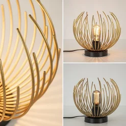 Straluma Tafellamp Nest klein zwart/matgoud><noscript><img width=