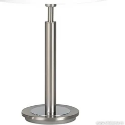 Straluma Tafellamp nikkel/glas wit + touchdimmer></noscript> Nachtkastlampen|Touch Lampen