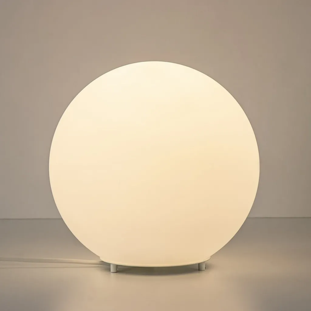 Straluma Tafellamp Oblica bol 25cm opaal mat wit> Tafellampen|Retro Verlichting