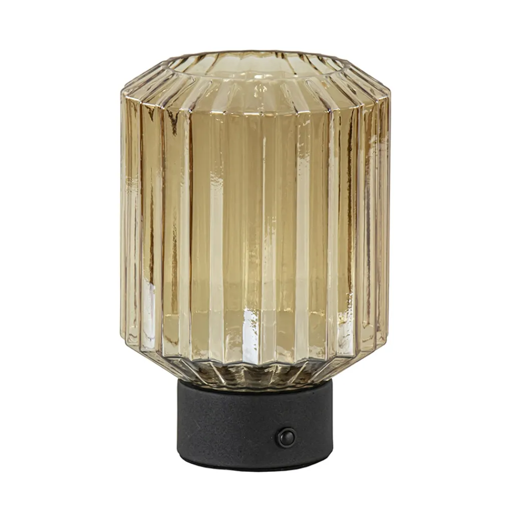 Straluma Tafellamp op batterij amber/zwart dimbaar> Tafellampen|Tienerkamerlampen