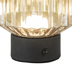 Straluma Tafellamp op batterij amber/zwart dimbaar><noscript><img width=