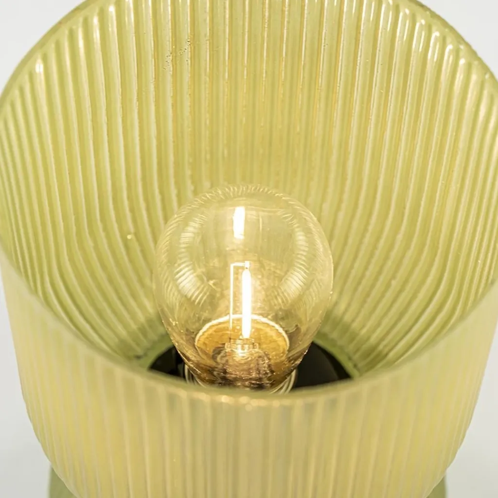 Straluma Tafellamp Phoebe licht olijfgroen op batterijen> Tafellampen|Light and Living