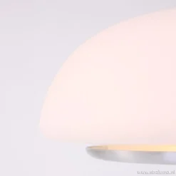 Straluma Tafellamp Purissima staal met opaal glas></noscript> Nachtkastlampen|Woonkamerlampen