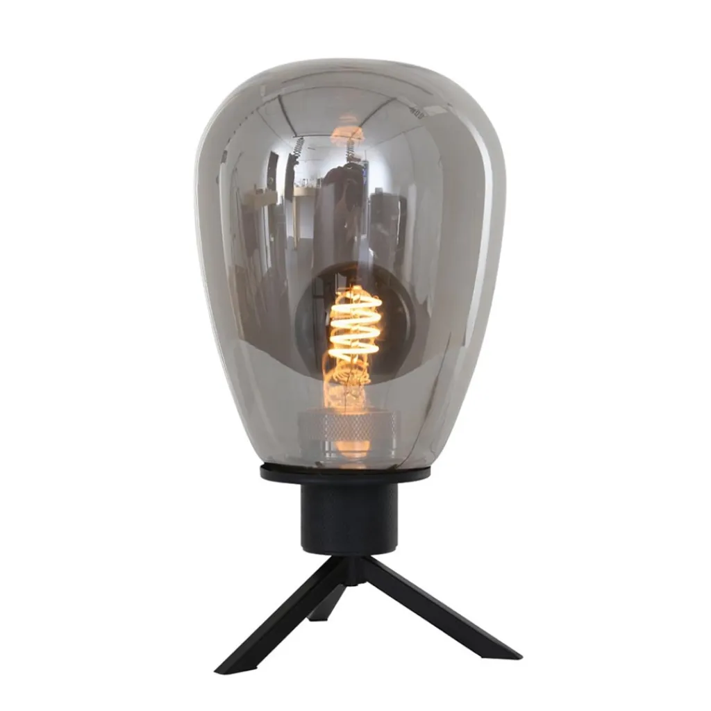 Straluma Tafellamp Reflexion ovaal zwart+smoke> Tafellampen|Driepoot lampen